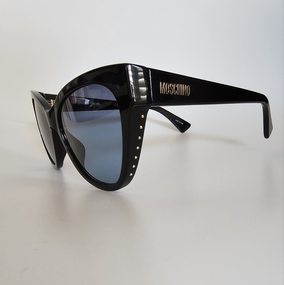 Authentic MOSCHINO Sunglasses NEW With Case & Dustcloth - Picture 8 of 14